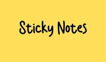 Sticky Notes Font