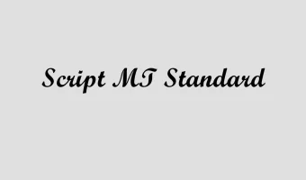 Script mt Standard Font