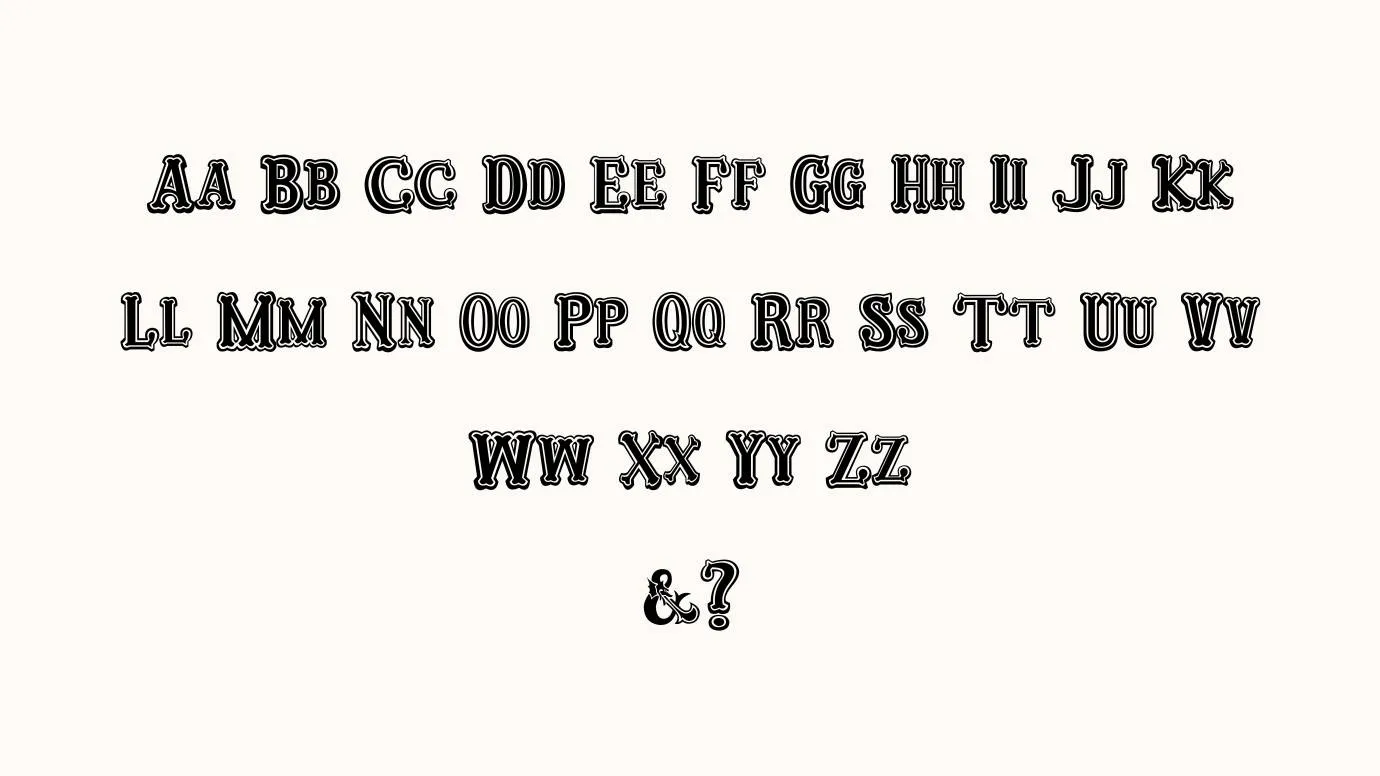 Dungeons and Dragons Font