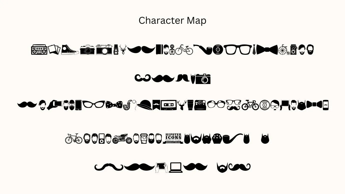 Hipster Icons Font