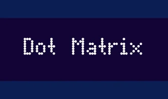 Dot Matrix Font